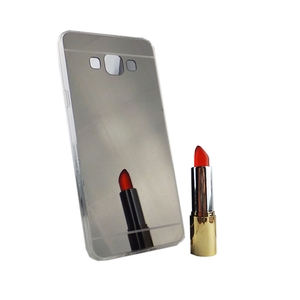 Samsung Galaxy A7 2015 Handy H�lle Spiegel Mirror Soft-Case Schutz-Cover Schwarz