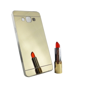 Samsung Galaxy A7 2015 Handy H�lle Spiegel Mirror Soft-Case Schutz-Cover Gold
