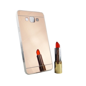 Samsung Galaxy A7 2015 Handy H�lle Spiegel Mirror Soft-Case Schutz-Cover Rose Gold