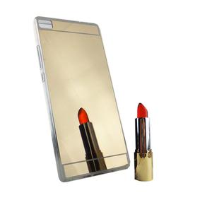 Huawei P8 Handy H�lle Spiegel Mirror Soft-Case Schutz-Cover Gold