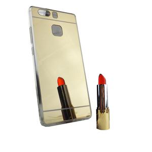 Huawei P9 Handy H�lle Spiegel Mirror Soft-Case Schutz-Cover Gold