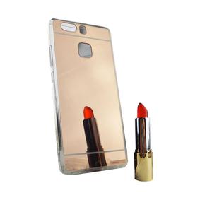 Huawei P9 Handy H�lle Spiegel Mirror Soft-Case Schutz-Cover Rose Gold