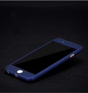 Handyh�lle Schutzh�lle f�r Samsung Galaxy S6 Full Case Cover Displayschutz 360 Blau