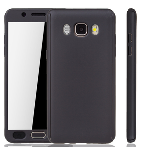  Handyh�lle Schutzh�lle f�r Samsung Galaxy J5 (2016) Full Case Cover Displayschutz 360 Schwarz