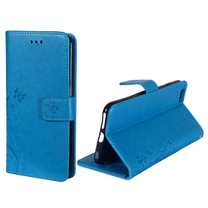 Schutz H�lle Blumen f�r Handy Apple iPhone 6 Plus / 6s Plus Blau