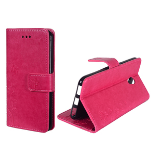 Schutz H�lle Blumen f�r Handy ZTE Blade V7 Pink