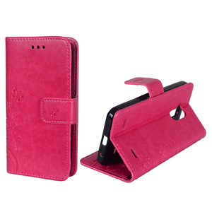Schutz H�lle Blumen f�r Handy ZTE Blade V7 Lite Pink