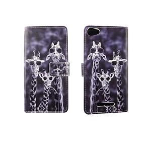 Handyh�lle Tasche f�r Handy Wiko Jerry Giraffen