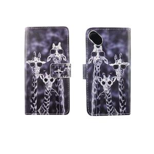 Handyh�lle Tasche f�r Handy Wiko Sunny Giraffen