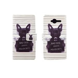 Handyh�lle Tasche f�r Handy ZTE Blade L3 B�ser Hund Wei�