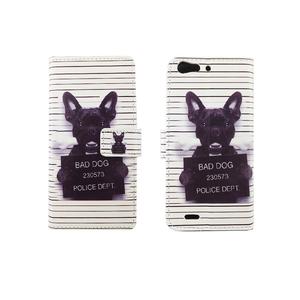 Handyh�lle Tasche f�r Handy ZTE Blade V6 B�ser Hund Wei�
