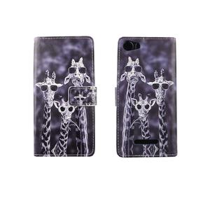 Handyh�lle Tasche f�r Handy Wiko Lenny 2 3 Giraffen
