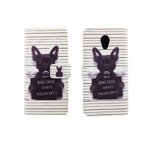 Handyh�lle Tasche f�r Handy Wiko Robby B�ser Hund Wei�