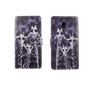 Handyh�lle Tasche f�r Handy ZTE Blade V7 3 Giraffen