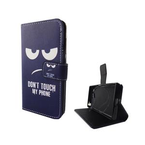 Handyh�lle Tasche f�r Handy Sony Xperia X Compact Dont Touch my Phone