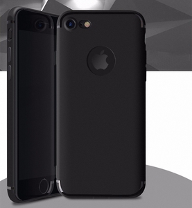 Apple iPhone 7 Plus Handyhlle Bumper Case Schwarz Silikon Hlle