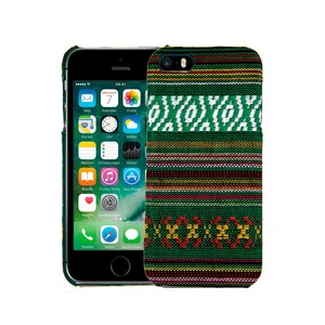 Handyh�lle aus Stoff-Case f�r Apple iPhone 5 / 5s / SE Cover Etuis Bumper Gr�n