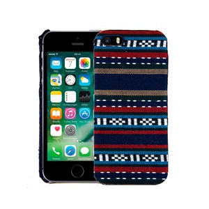 Handyh�lle aus Stoff-Case f�r Apple iPhone 5 / 5s / SE Cover Etuis Bumper Blau