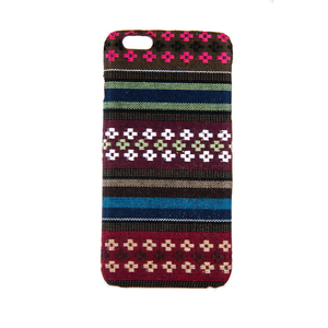 Handyh�lle aus Stoff-Case f�r Apple iPhone 6 / 6s Cover Etui Bumper Schale Braun