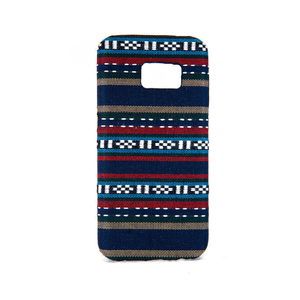 Handyh�lle aus Stoff-Case f�r Samsung Galaxy S6 Cover Etuis Bumper Schale Blau
