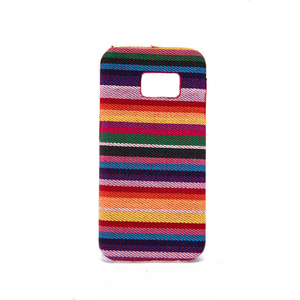 Handyh�lle aus Stoff-Case f�r Samsung Galaxy S6 Cover Etuis Bumper Schale Bunt