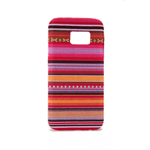 Handyh�lle aus Stoff-Case f�r Samsung Galaxy S6 Cover Etuis Bumper Schale Bunt
