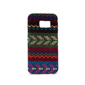 Handyh�lle aus Stoff-Case f�r Samsung Galaxy S6 Cover Etuis Bumper Schale Braun