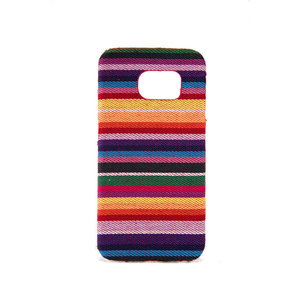 Handyh�lle aus Stoff-Case f�r Samsung Galaxy S6 Edge Cover Etuis Bumper Bunt