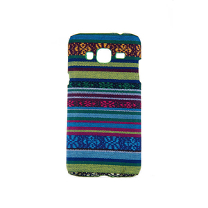 Handyh�lle aus Stoff-Case f�r Samsung Galaxy J3 2016 Cover Etuis Bumper Blau