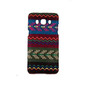 Handyh�lle aus Stoff-Case f�r Samsung Galaxy J5 2016 Cover Etuis Bumper Braun