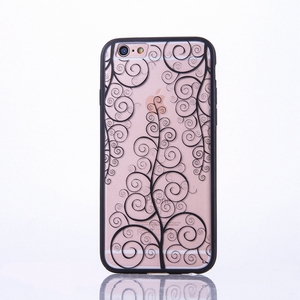 Handy Hlle Mandala fr Apple iPhone 7 Design Case Schutzhlle Motiv Blume Cover Tasche Bumper Schwarz