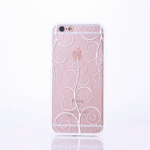 Handy Hlle Mandala fr Apple iPhone 7 Design Case Schutzhlle Motiv Blume Cover Tasche Bumper Wei