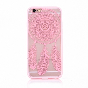 Handy H�lle Mandala f�r Apple iPhone 7 Design Case Schutzh�lle Motiv Traumf�nger Cover Tasche Bumper Rosa