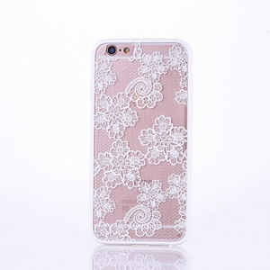 Handy Hlle Mandala fr Apple iPhone 7 Plus Design Case Schutzhlle Motiv Blten Cover Tasche Bumper Wei