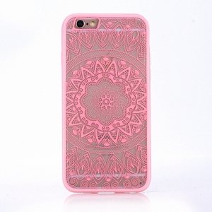 Handy Hlle Mandala fr Apple iPhone 7 Plus Design Case Schutzhlle Motiv Kreis Cover Tasche Bumper Rosa