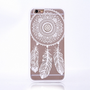 Handy H�lle Mandala f�r Huawei P9 Design Case Schutzh�lle Motiv Traumf�nger Cover Tasche Bumper Wei�