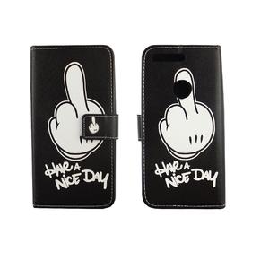 Handyh�lle Tasche f�r Handy Google Pixel Have A Nice Day Schwarz