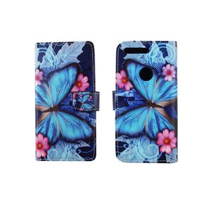 Handyh�lle Tasche f�r Handy Google Pixel Blauer Schmetterling