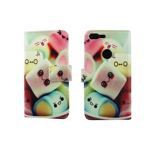 Handyh�lle Tasche f�r Handy Google Pixel XL Schriftzug Marshmallows