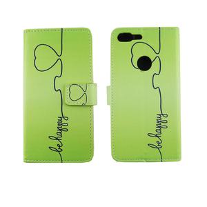 Handyh�lle Tasche f�r Handy Google Pixel XL Be Happy Gr�n