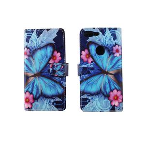 Handyh�lle Tasche f�r Handy Google Pixel XL Blauer Schmetterling