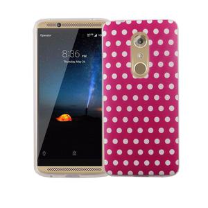 Handy Hlle fr ZTE Axon 7 Mini Cover Case Schutz Tasche Motiv Slim Silikon TPU Polka Dot Pink