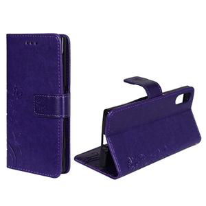 Schutz H�lle Blumen f�r Handy Sony Xperia XZ Violett