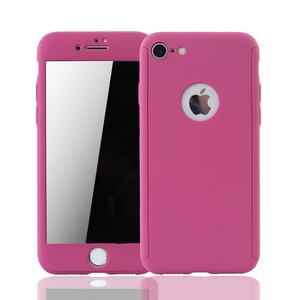 Handyh�lle Schutzh�lle f�r Apple iPhone 6 / 6s Full Case Cover Displayschutz 360 Pink