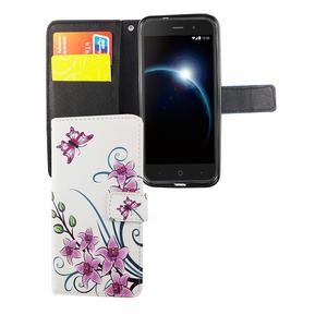 Handyhlle Tasche fr Handy ZTE Blade V6 / L6 Lotusblume