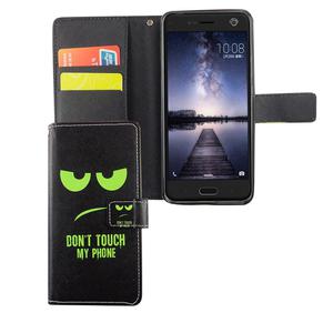 Handyh�lle Tasche f�r Handy ZTE Blade V8 Dont Touch My Phone Gr�n