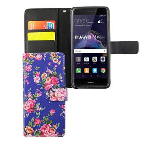 Handyh�lle Tasche f�r Handy Huawei P8 Lite 2017 Flower Print
