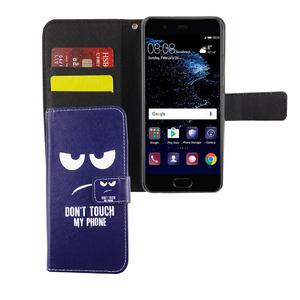 Dont Touch My Phone Handyh�lle Huawei P10 Klapph�lle Wallet Case