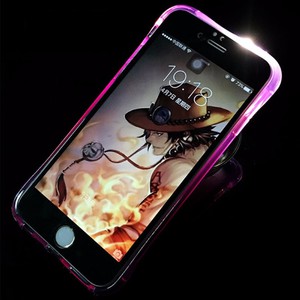 Handy Hlle LED Licht bei Anruf fr Handy Apple iPhone 6 / 6s Violett