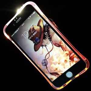 Handy Hlle LED Licht bei Anruf fr Handy Apple iPhone 5 / 5s / SE Pink